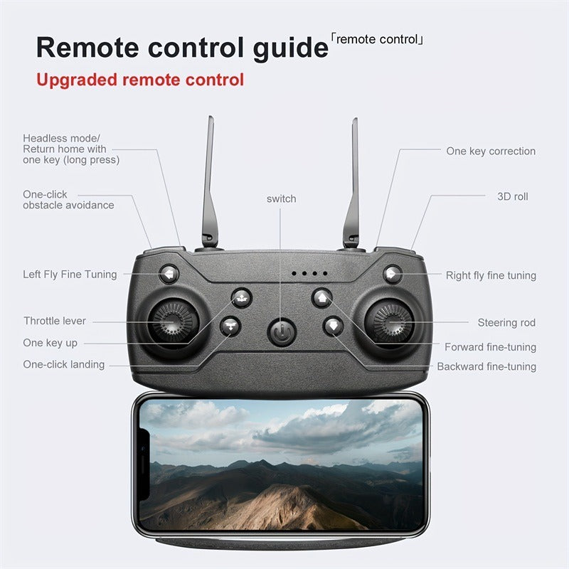 The E99 Dual-camera Drone With Two Batteries